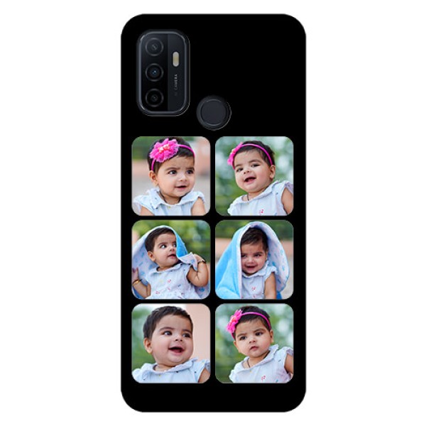 Oppo A53 Photo Printing on Glass Case  - Multiple Pictures Design