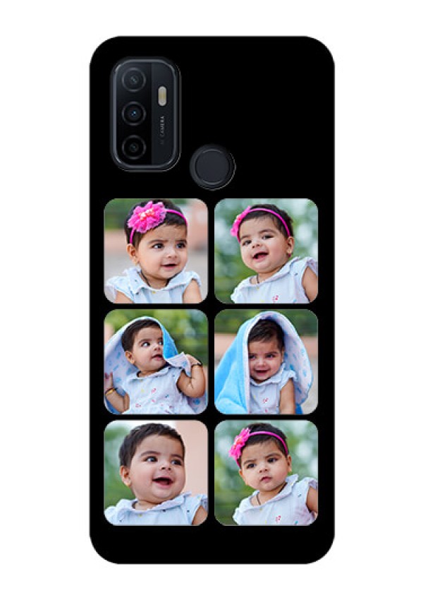 Oppo A53 Photo Printing on Glass Case  - Multiple Pictures Design