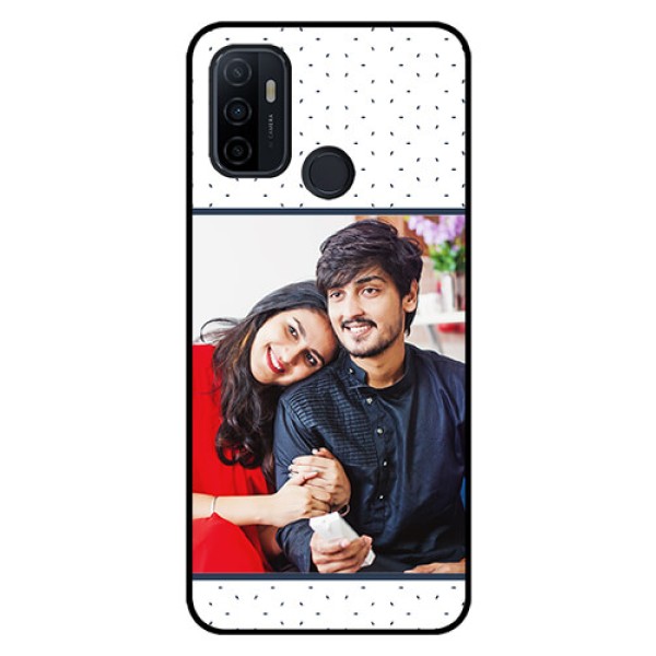 Oppo A53 Personalized Glass Phone Case  - Premium Dot Design