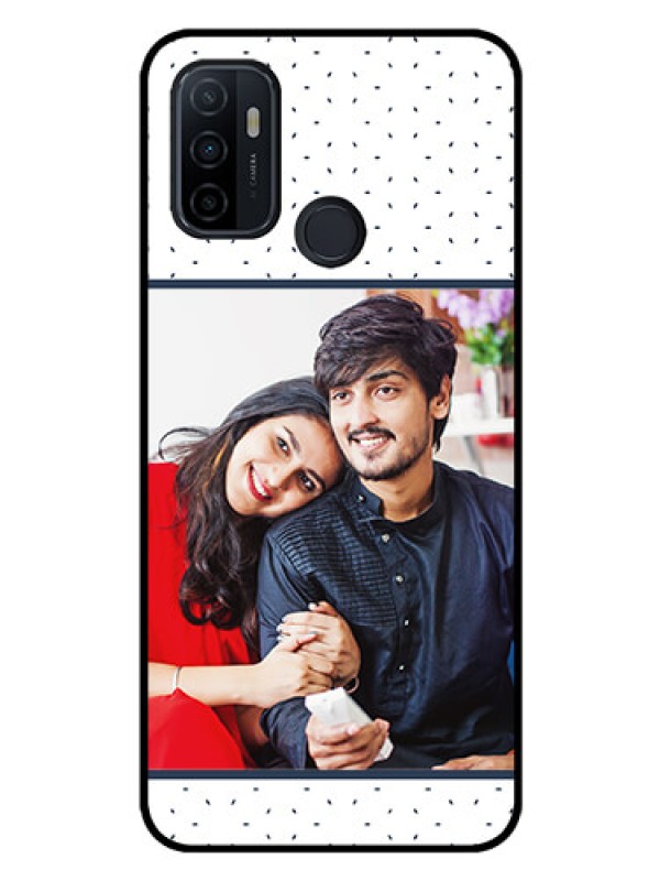 Custom Oppo A53 Personalized Glass Phone Case  - Premium Dot Design