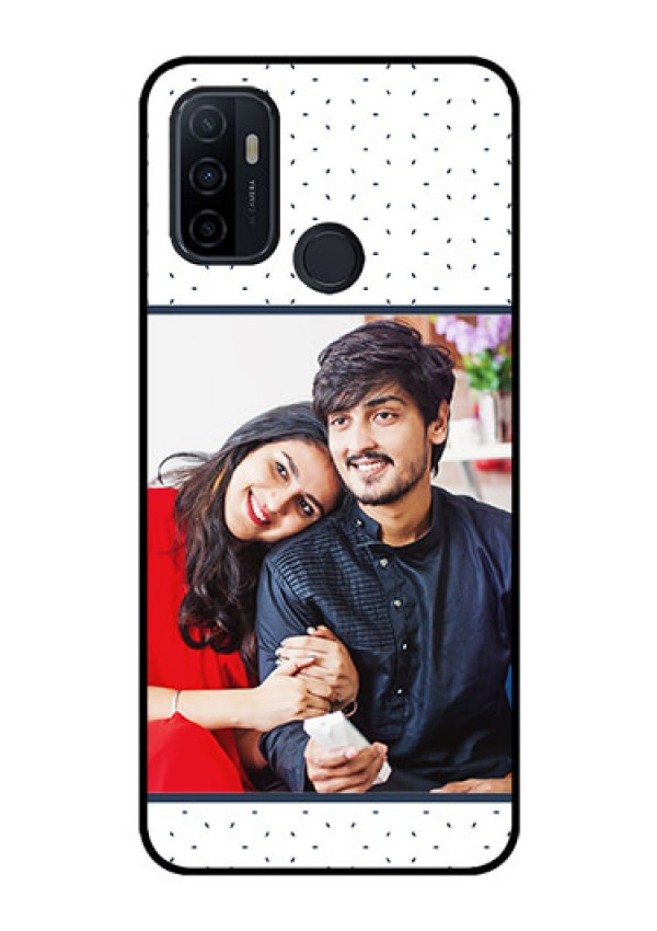 Oppo A53 Personalized Glass Phone Case  - Premium Dot Design