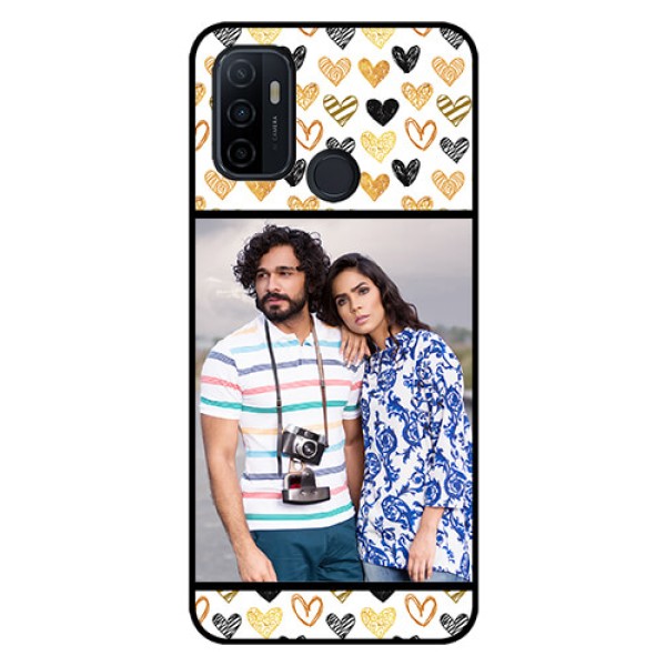 Oppo A53 Photo Printing on Glass Case - Love Symbol Design Oppo A53 Photo Printing on Glass Case - Love Symbol Design