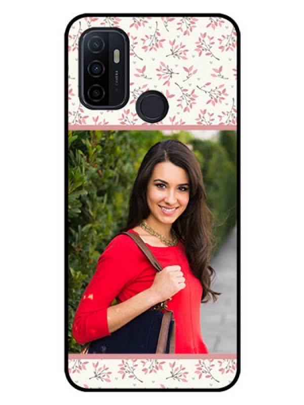 Custom Oppo A53 Custom Glass Phone Case  - Premium Floral Design