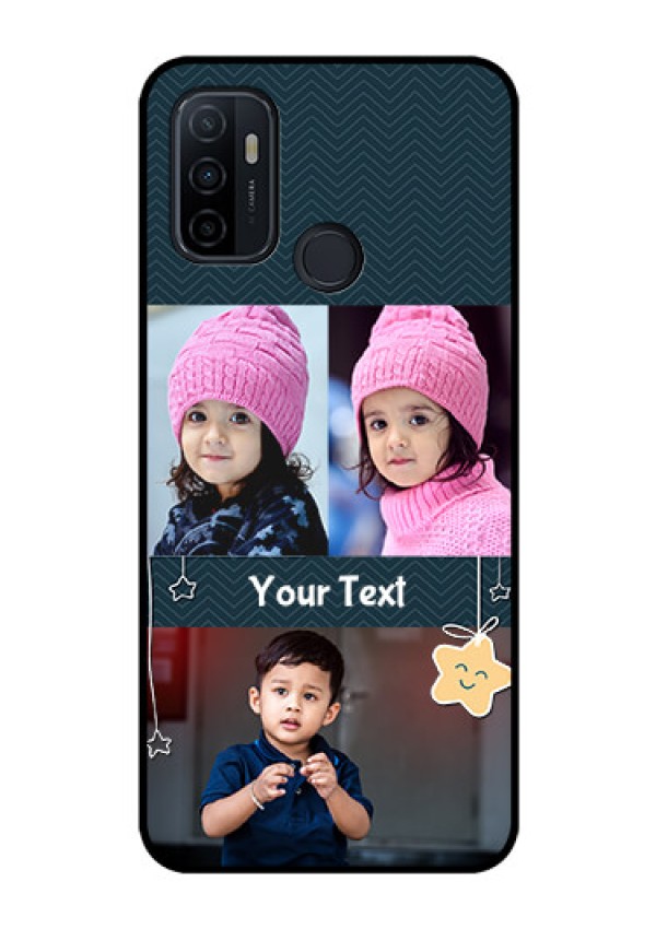 Oppo A53 Custom Glass Mobile Case  - Hanging Stars Design