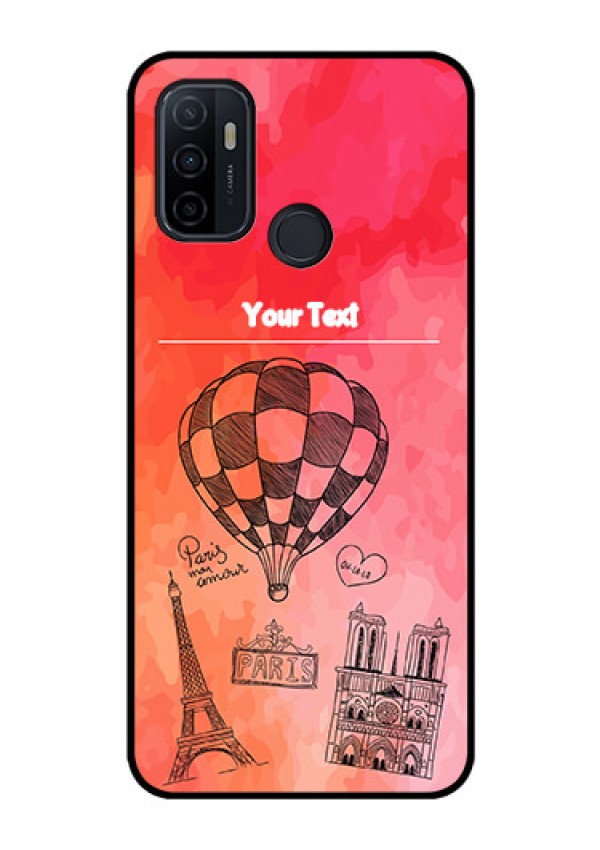 Oppo A53 Custom Glass Phone Case  - Paris Theme Design