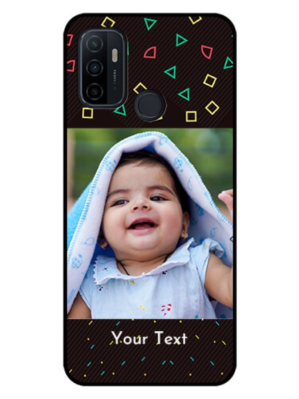 Custom Oppo A53 Custom Glass Phone Case  - with confetti birthday design