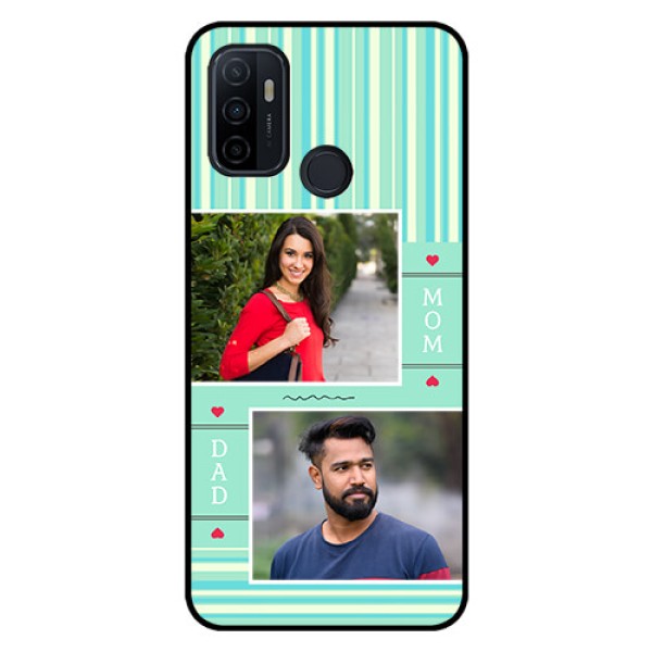 Oppo A53 Custom Glass Phone Case - Mom & Dad Pic Design Oppo A53 Custom Glass Phone Case - Mom & Dad Pic Design