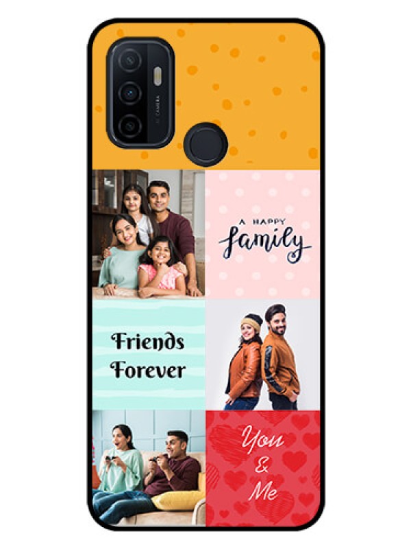 Custom Oppo A53 Personalized Glass Phone Case  - Images with Quotes Design