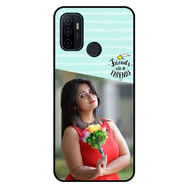 Oppo A53 Custom Glass Phone Case  - Friends Picture Icon Design