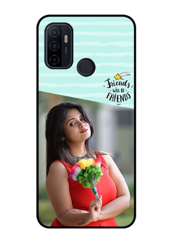 Oppo A53 Custom Glass Phone Case  - Friends Picture Icon Design