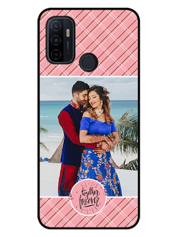 Custom Oppo A53 Personalized Glass Phone Case  - Together Forever Design