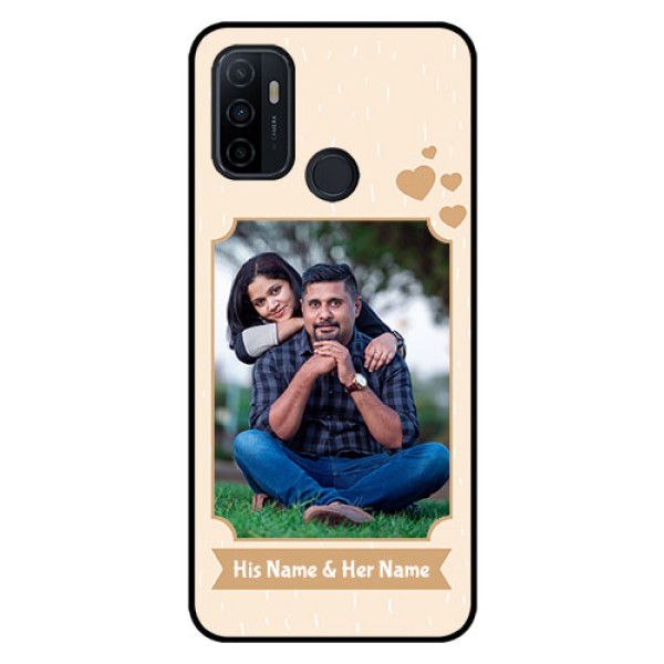 Oppo A53 Custom Glass Phone Case - with confetti love design Oppo A53 Custom Glass Phone Case - with confetti love design