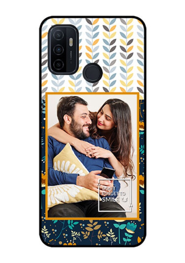 Oppo A53 Custom Glass Mobile Case  - Pattern Design