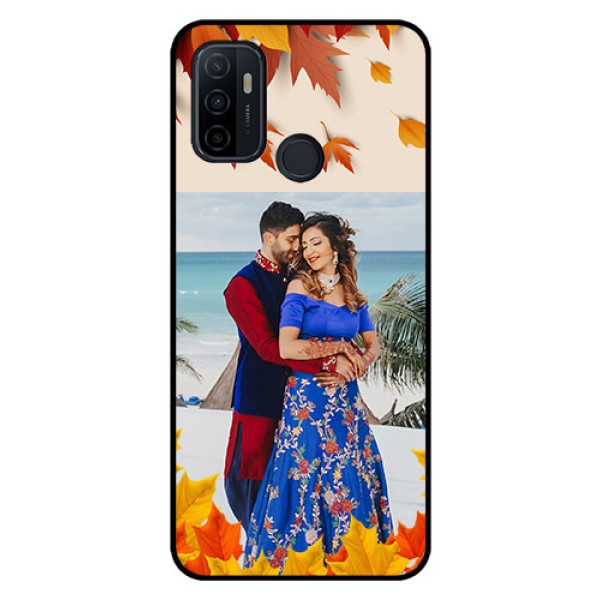 Oppo A53 Photo Printing on Glass Case - Autumn Maple Leaves Design Oppo A53 Photo Printing on Glass Case - Autumn Maple Leaves Design