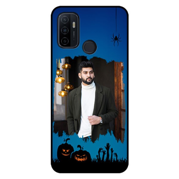 Oppo A53 Photo Printing on Glass Case - with pro Halloween design Oppo A53 Photo Printing on Glass Case - with pro Halloween design