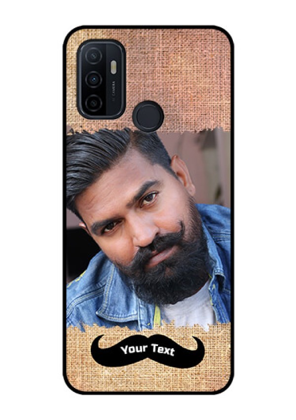 Oppo A53 Personalized Glass Phone Case  - with Texture Design