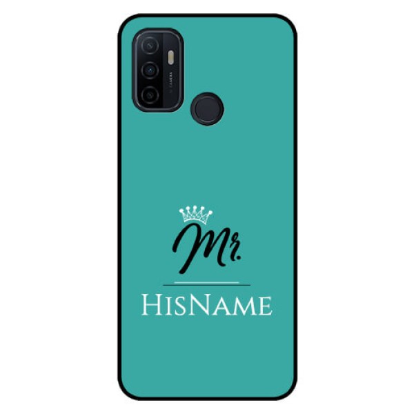 Oppo A53 Custom Glass Phone Case Mr with Name Oppo A53 Custom Glass Phone Case Mr with Name