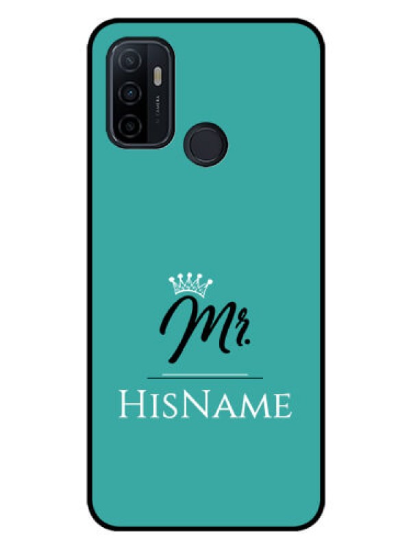 Custom Oppo A53 Custom Glass Phone Case Mr with Name