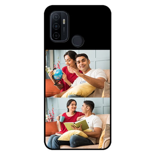 Oppo A53 2 Images on Glass Phone Cover