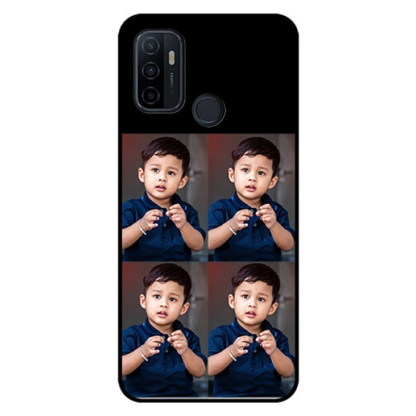 Oppo A53 4 Image Holder on Glass Mobile Cover Oppo A53 4 Image Holder on Glass Mobile Cover