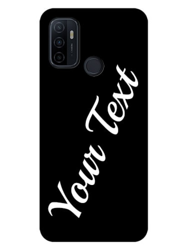 Custom Oppo A53 Custom Glass Mobile Cover with Your Name
