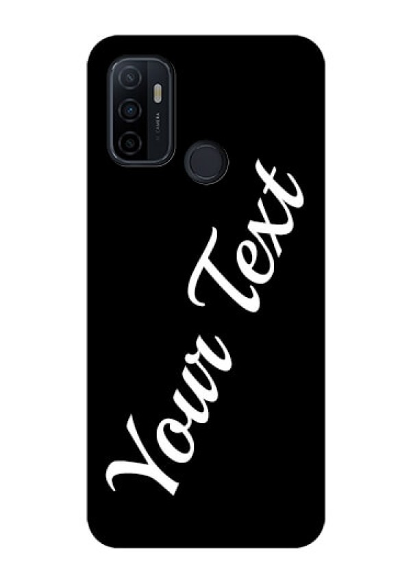 Oppo A53 Custom Glass Mobile Cover with Your Name