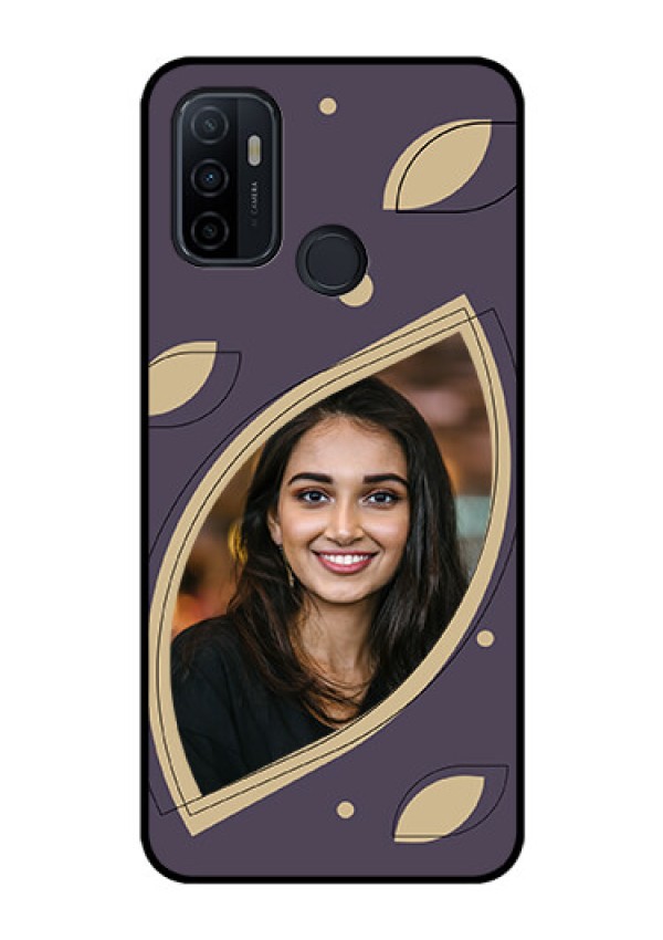 Oppo A53 Custom Glass Mobile Case - Falling Leaf Design
