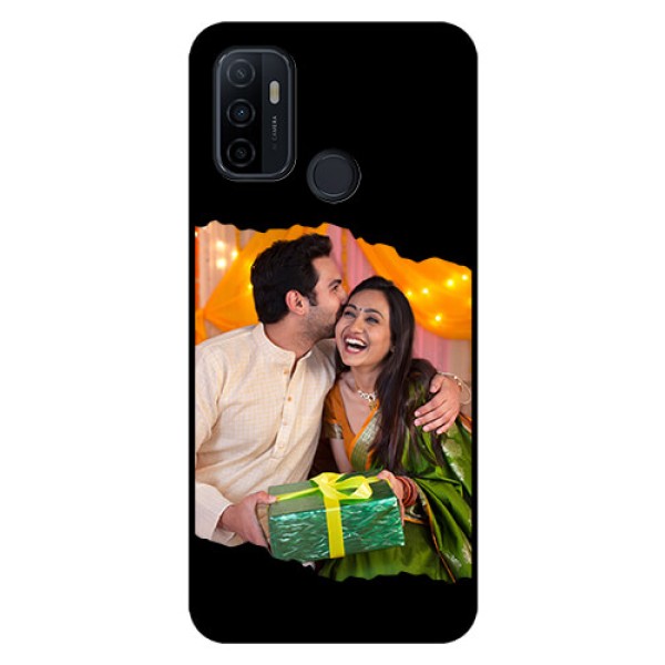 Oppo A53 Custom Glass Phone Case - Tear-off Design