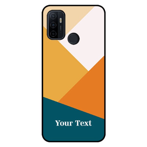 Oppo A53 Personalized Glass Phone Case - Stacked Multi-colour Design Oppo A53 Personalized Glass Phone Case - Stacked Multi-colour Design