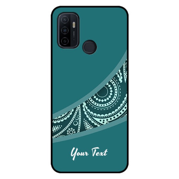 Oppo A53 Photo Printing on Glass Case - semi visible floral Design Oppo A53 Photo Printing on Glass Case - semi visible floral Design