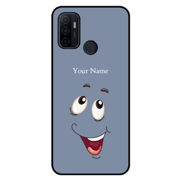 Oppo A53 Photo Printing on Glass Case - Laughing Cartoon Face Design Oppo A53 Photo Printing on Glass Case - Laughing Cartoon Face Design