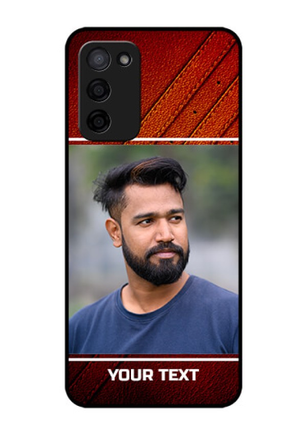 Oppo A53s 5G Personalized Glass Phone Case - Leather Phone Case Design