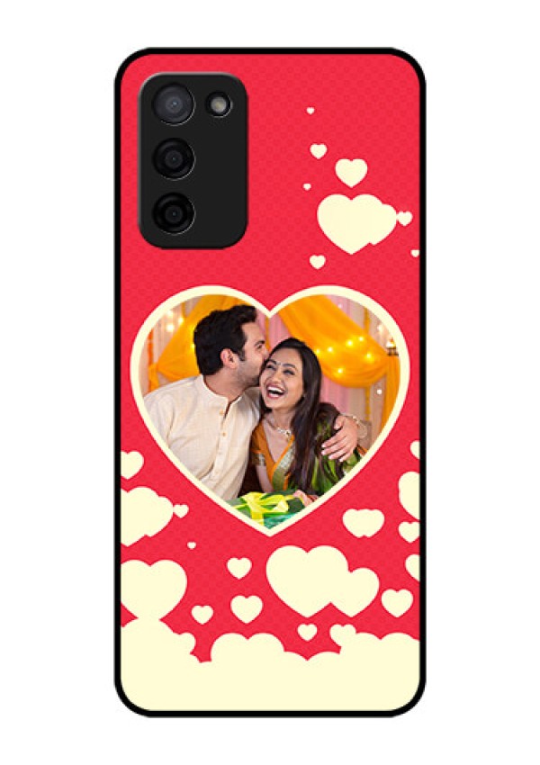 Oppo A53s 5G Custom Glass Mobile Case - Love Symbols Phone Cover Design