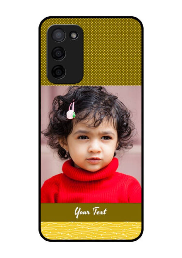 Oppo A53s 5G Custom Glass Phone Case - Simple Green Color Design