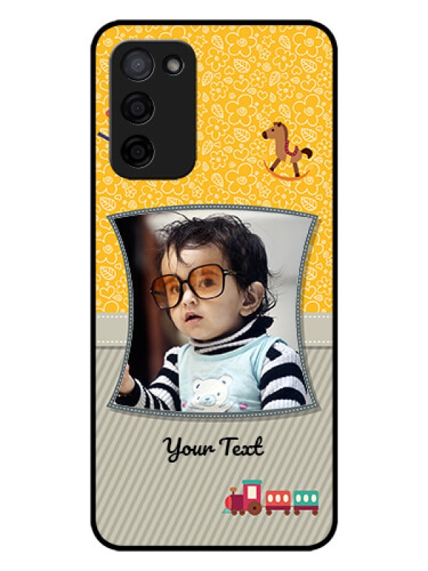 Custom Oppo A53s 5G Personalized Glass Phone Case - Baby Picture Upload Design