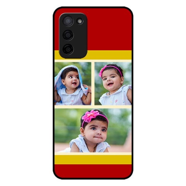 Oppo A53s 5G Custom Glass Mobile Case - Multiple Pic Upload Design