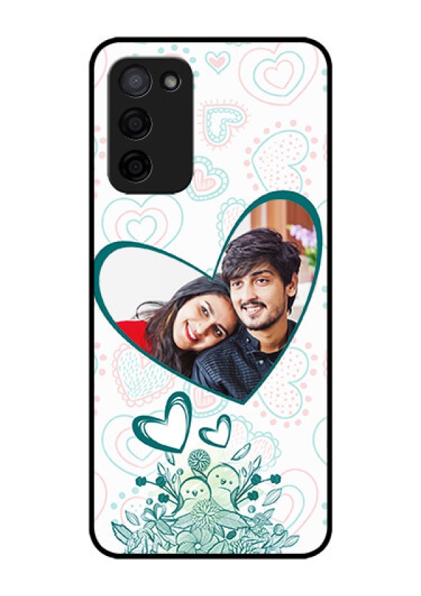 Oppo A53s 5G Photo Printing on Glass Case - Premium Couple Design