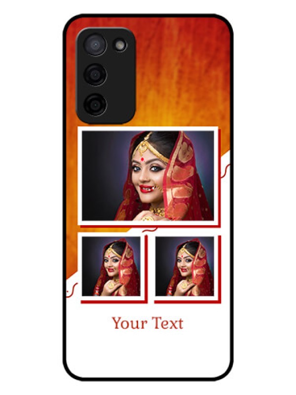 Custom Oppo A53s 5G Custom Glass Phone Case - Wedding Memories Design