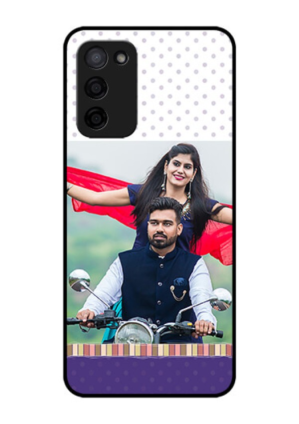 Oppo A53s 5G Photo Printing on Glass Case - Cute Family Design