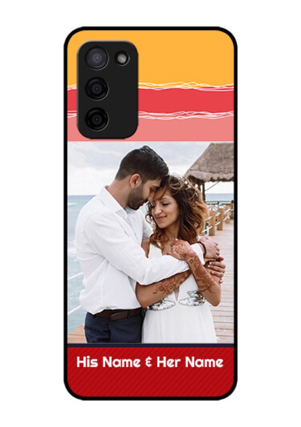 Oppo A53s 5G Custom Glass Mobile Case - Colorful Case Design