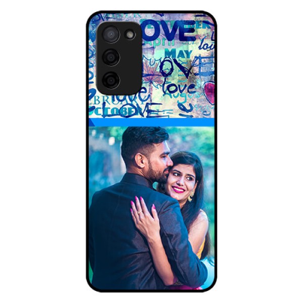 Oppo A53s 5G Custom Glass Mobile Case - Colorful Love Design