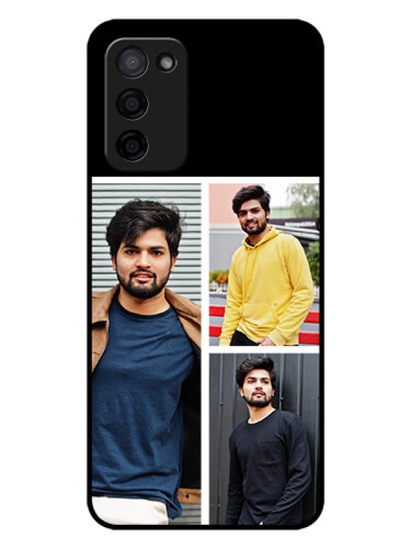 Custom Oppo A53s 5G Photo Printing on Glass Case - Upload Multiple Picture Design