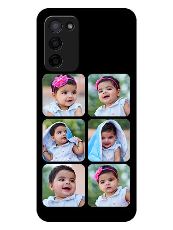 Custom Oppo A53s 5G Photo Printing on Glass Case - Multiple Pictures Design