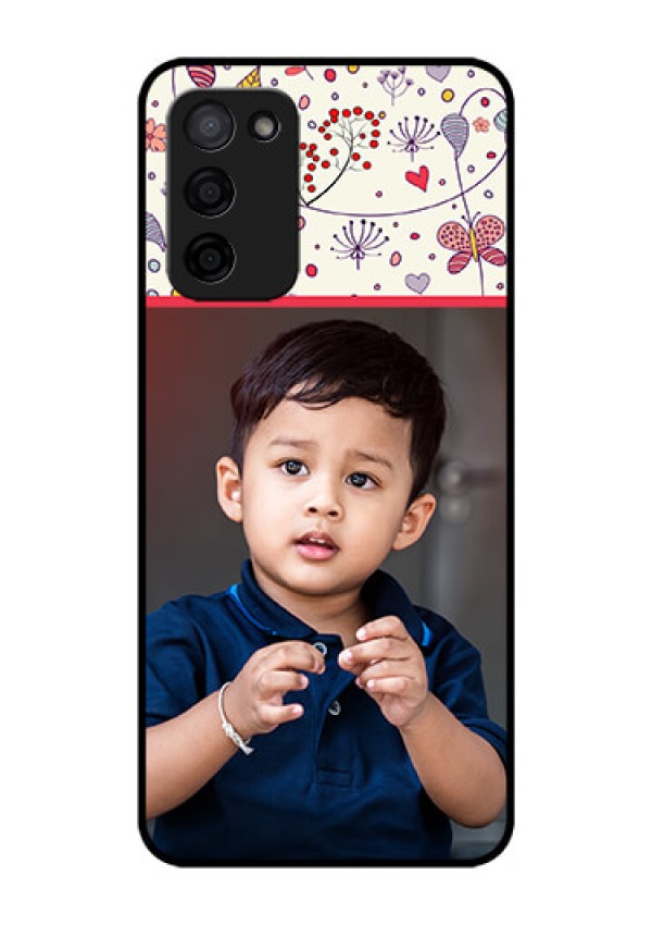 Oppo A53s 5G Custom Glass Mobile Case - Premium Floral Design