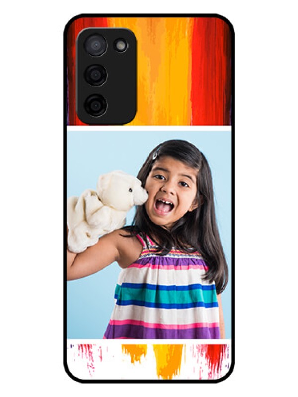 Custom Oppo A53s 5G Personalized Glass Phone Case - Multi Color Design
