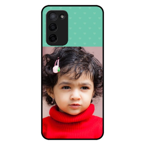 Oppo A53s 5G Custom Glass Phone Case - Lovers Picture Design