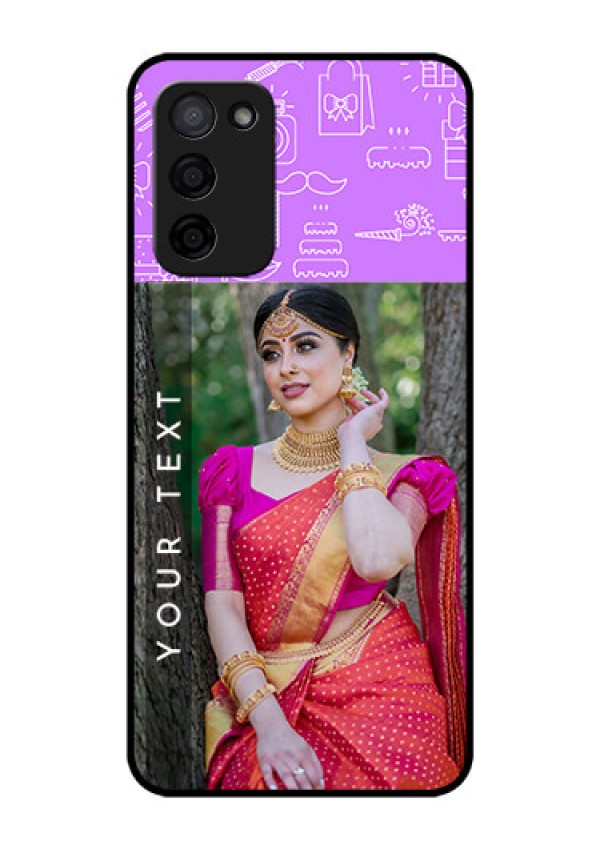 Oppo A53s 5G Custom Glass Mobile Case - Birthday Icons Design
