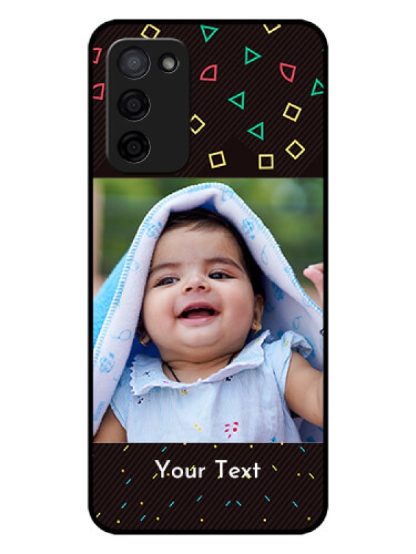 Custom Oppo A53s 5G Custom Glass Phone Case - with confetti birthday design