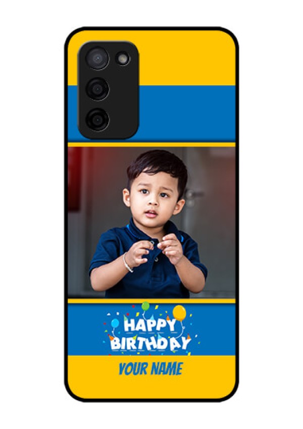 Oppo A53s 5G Custom Glass Mobile Case - Birthday Wishes Design