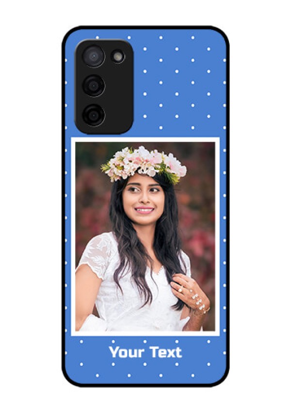Oppo A53s 5G Photo Printing on Glass Case - Polka dots design